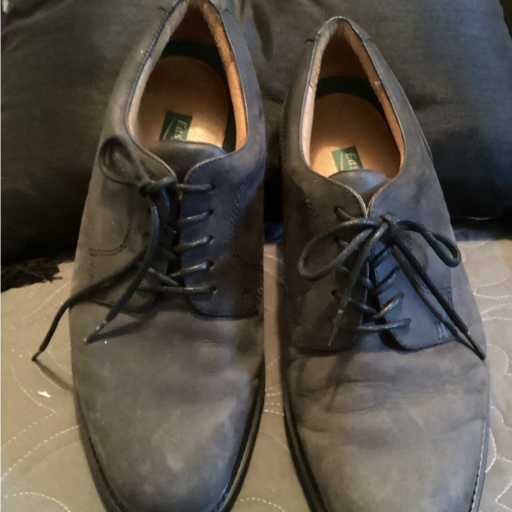 Men's Black Leather Dress Shoes, Easy Spirit size 9EE, REDUCED